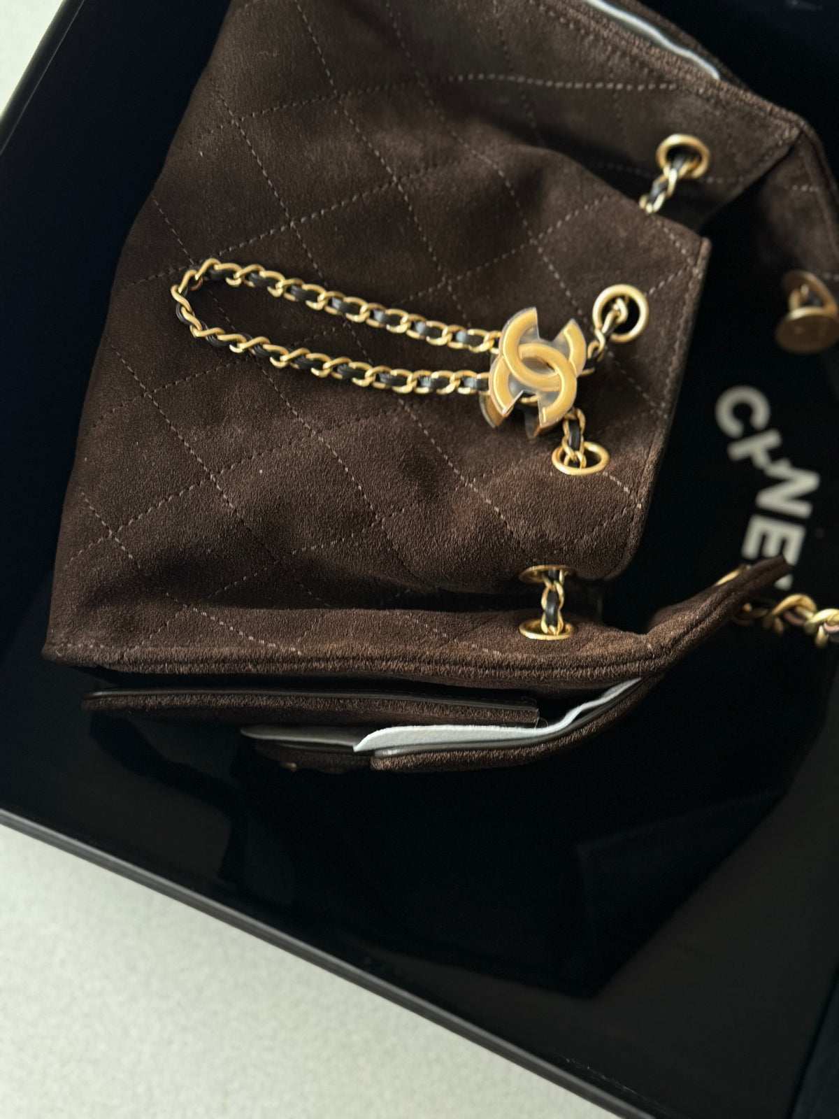 C2501 — Dark brown suede