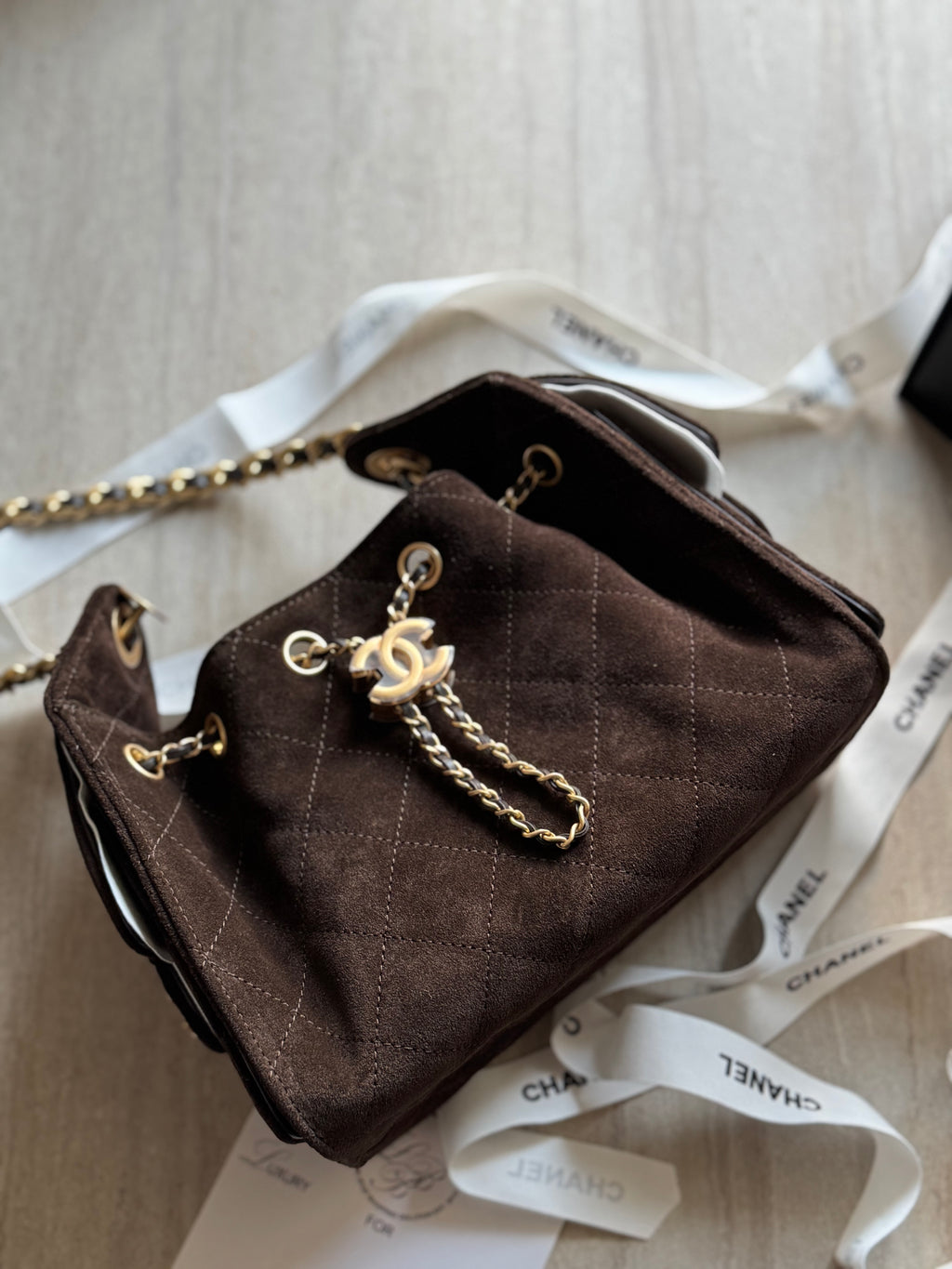 C2501 — Dark brown suede