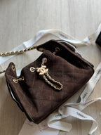 C2501 — Dark brown suede