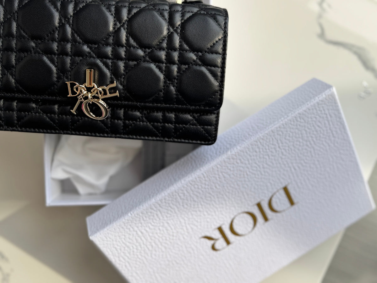 Dr My D - Black, charm detail with Dior box