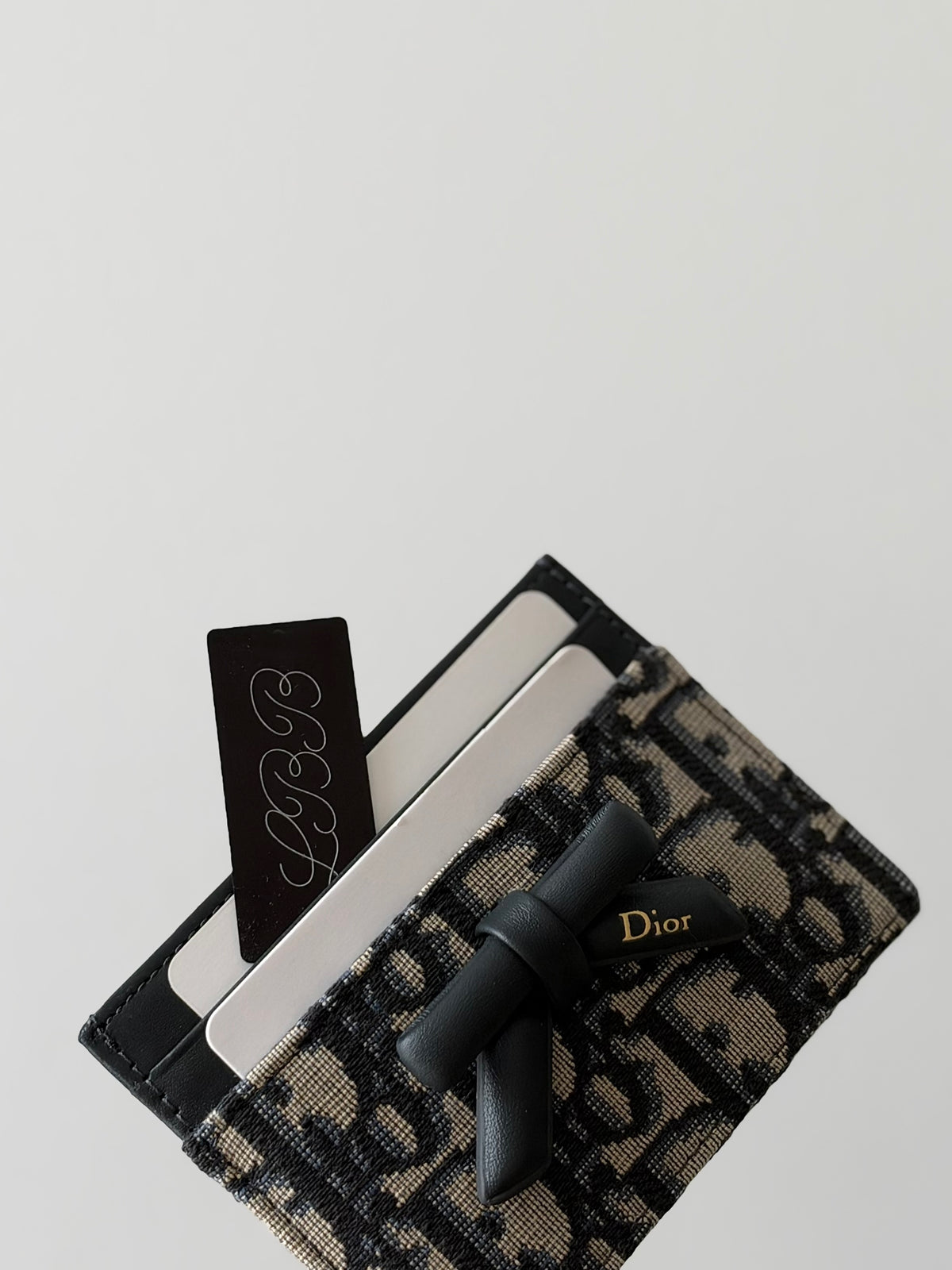 Dior Freesia Card Holder in Signature