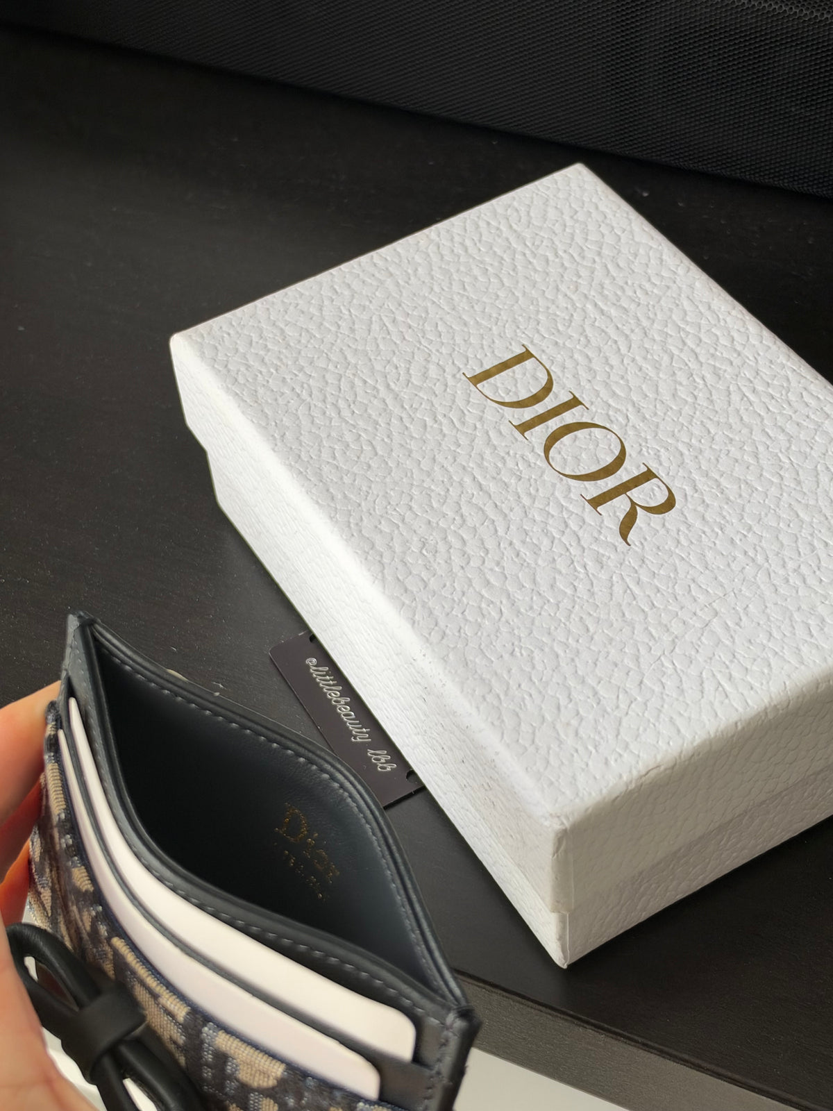 Dior Freesia Card Holder in Signature