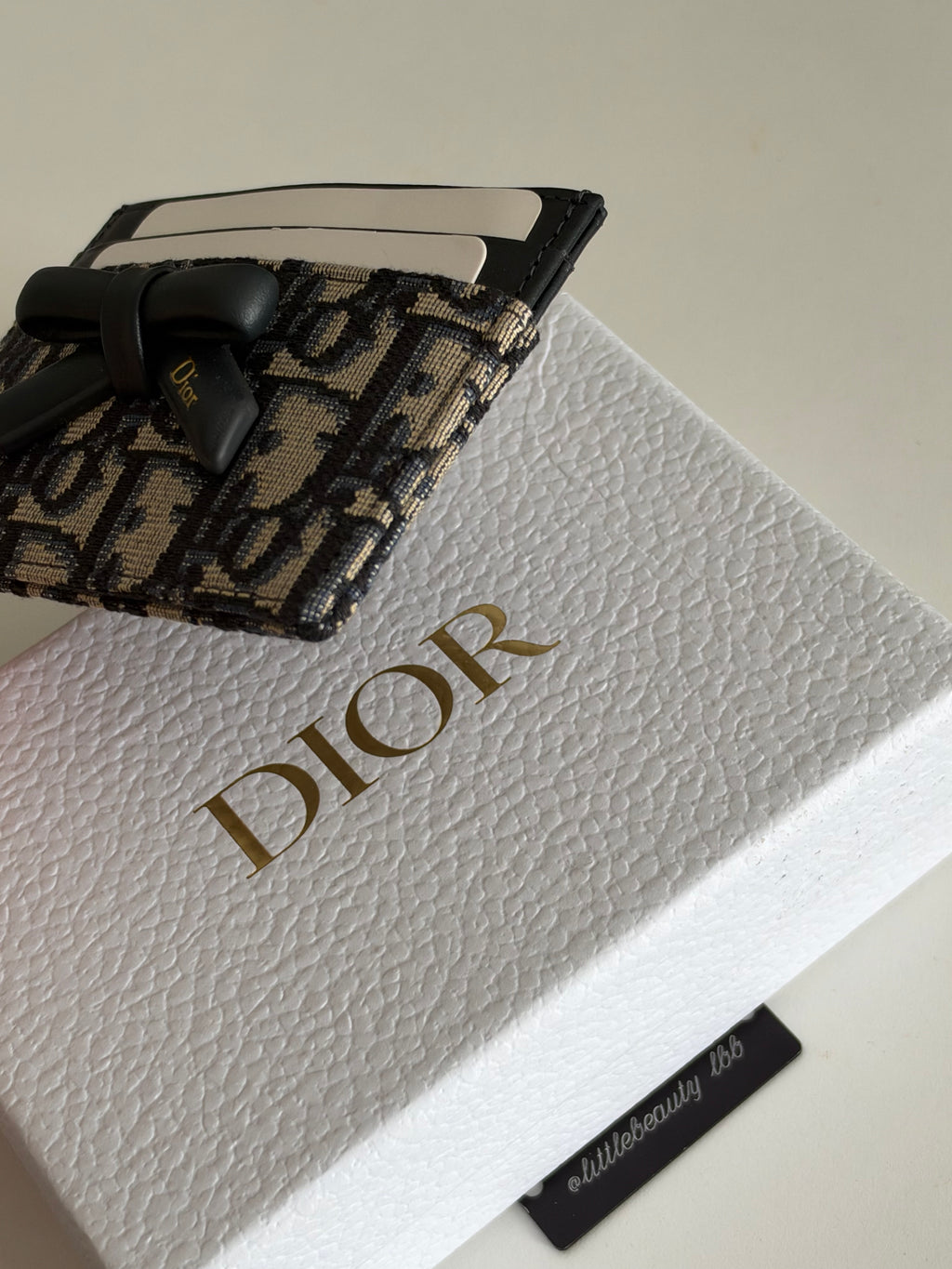 Dior Freesia Card Holder in Signature