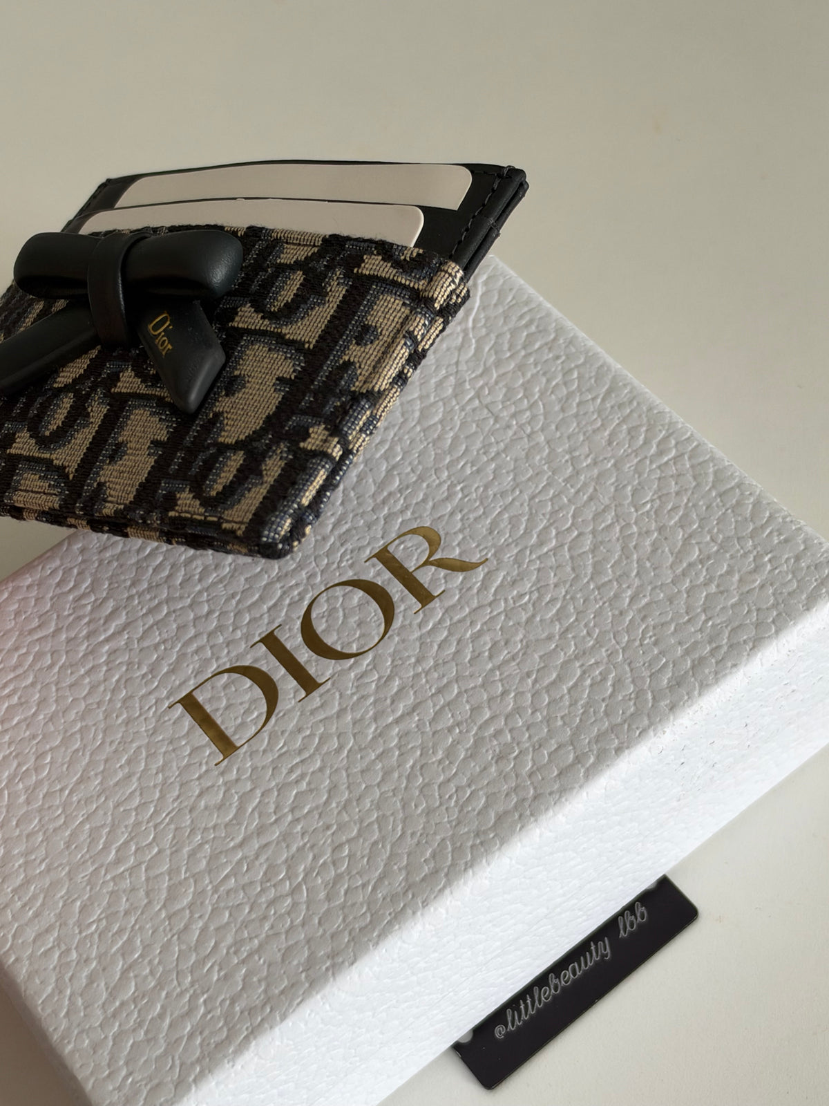 Dior Freesia Card Holder in Signature
