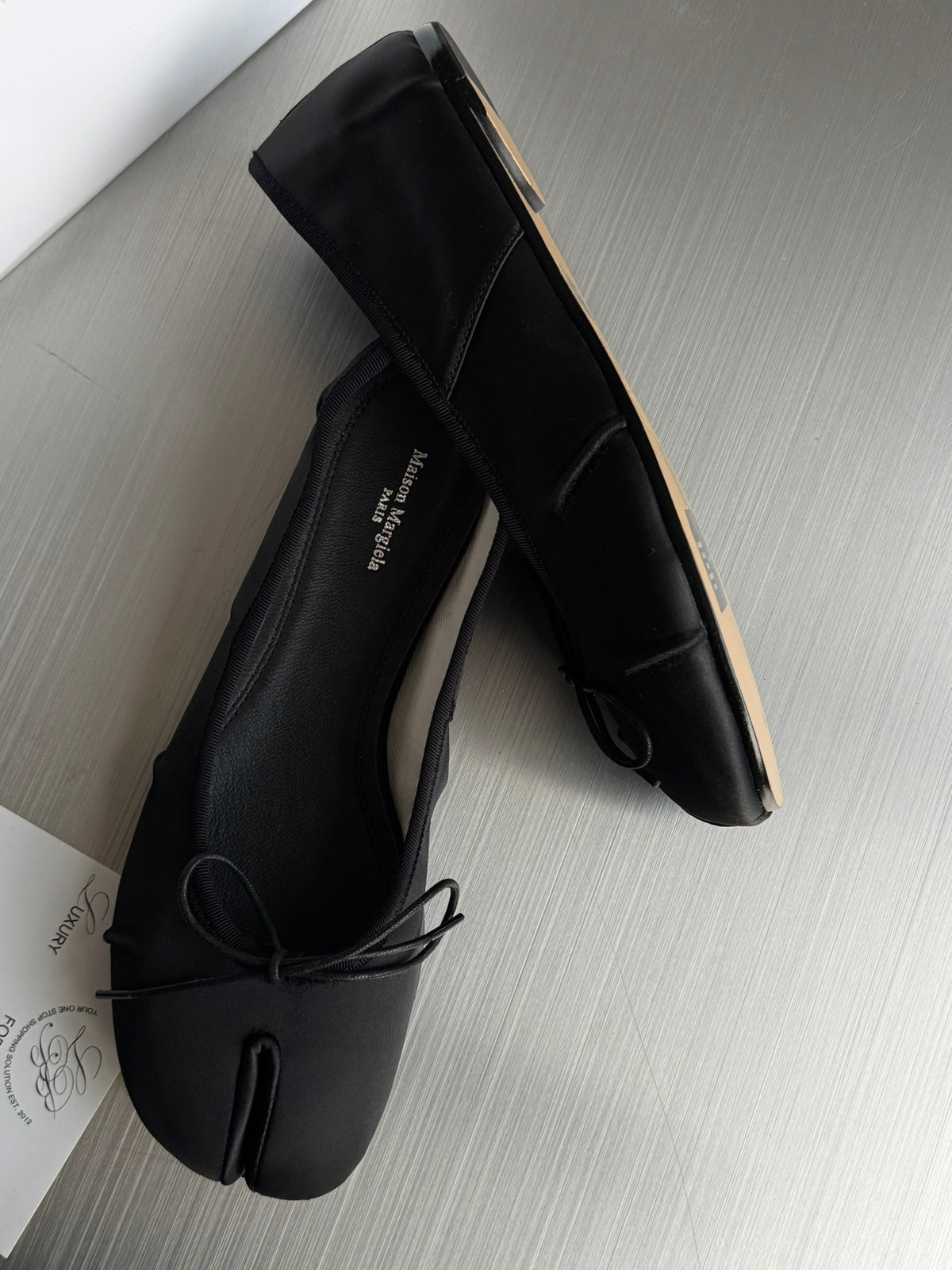MM Satin Tabi Flats and Heels