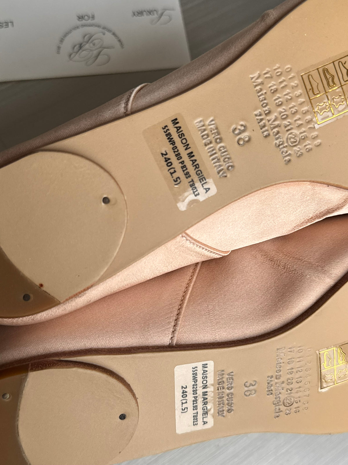 MM Satin Tabi Flats and Heels