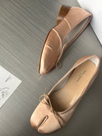 MM Satin Tabi Flats and Heels
