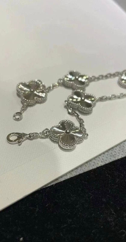 VCA Bracelet - All Silver, close-up detail